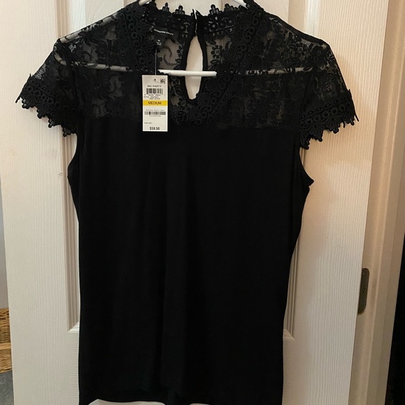 Tops - Brand new with tags black lace top